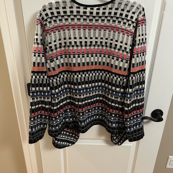 NIC+ZOE Women's Checkered Open Front Blazer - Picture 5 of 5